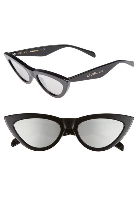 celine 55mm cat eye sunglasses|celine 56mm cat eye sunglasses.